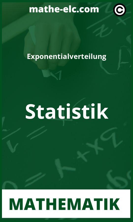 Exponentialverteilung Statistik Aufgaben PDF