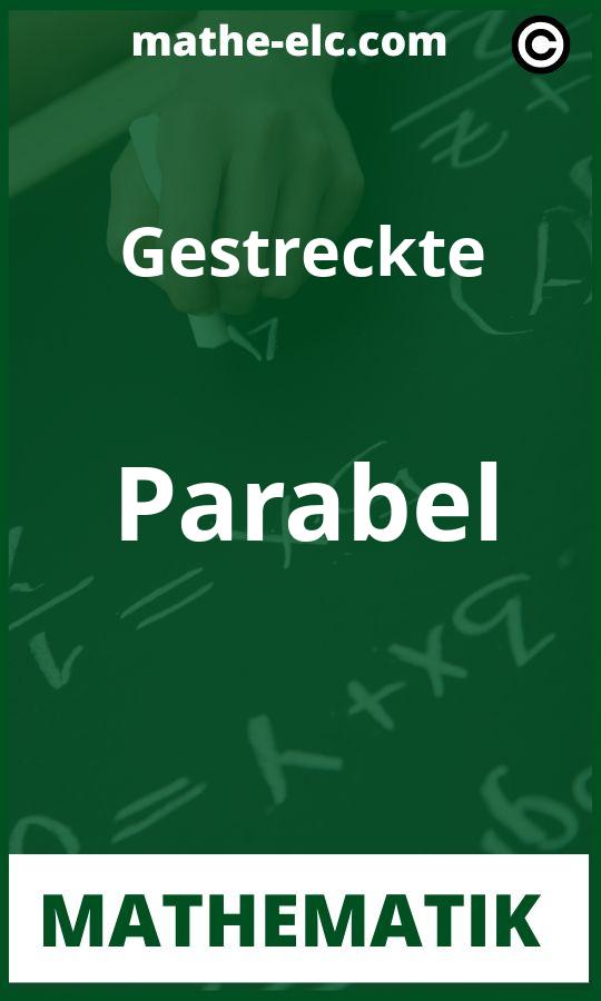 Gestreckte Parabel Aufgaben PDF