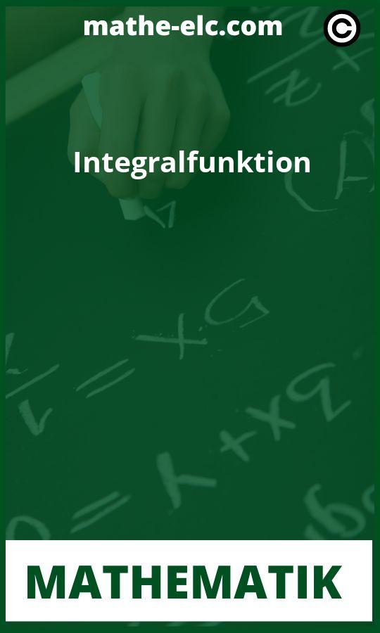 Integralfunktion Aufgaben PDF