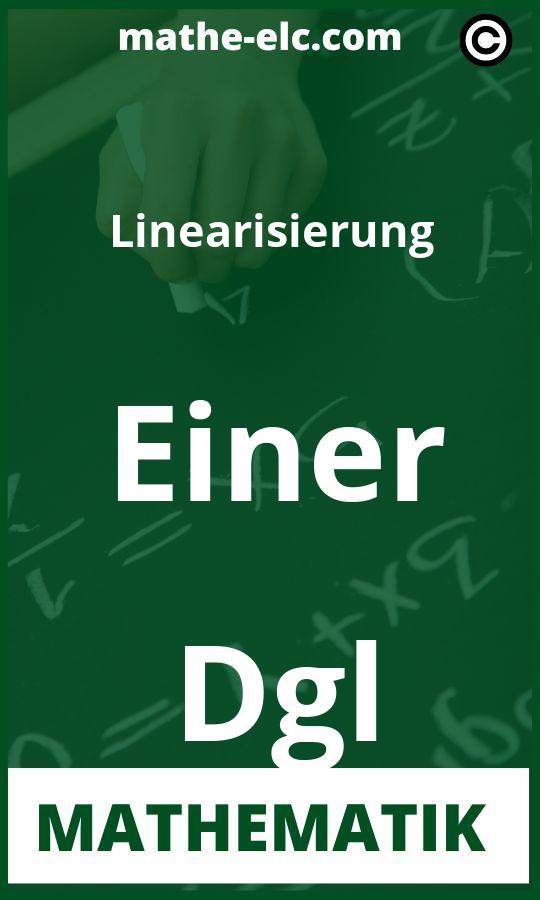 Linearisierung einer DGL Aufgaben PDF