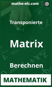 Berechnen Sie eine transponierte Matrix schnell und effizient: Ein Leitfaden